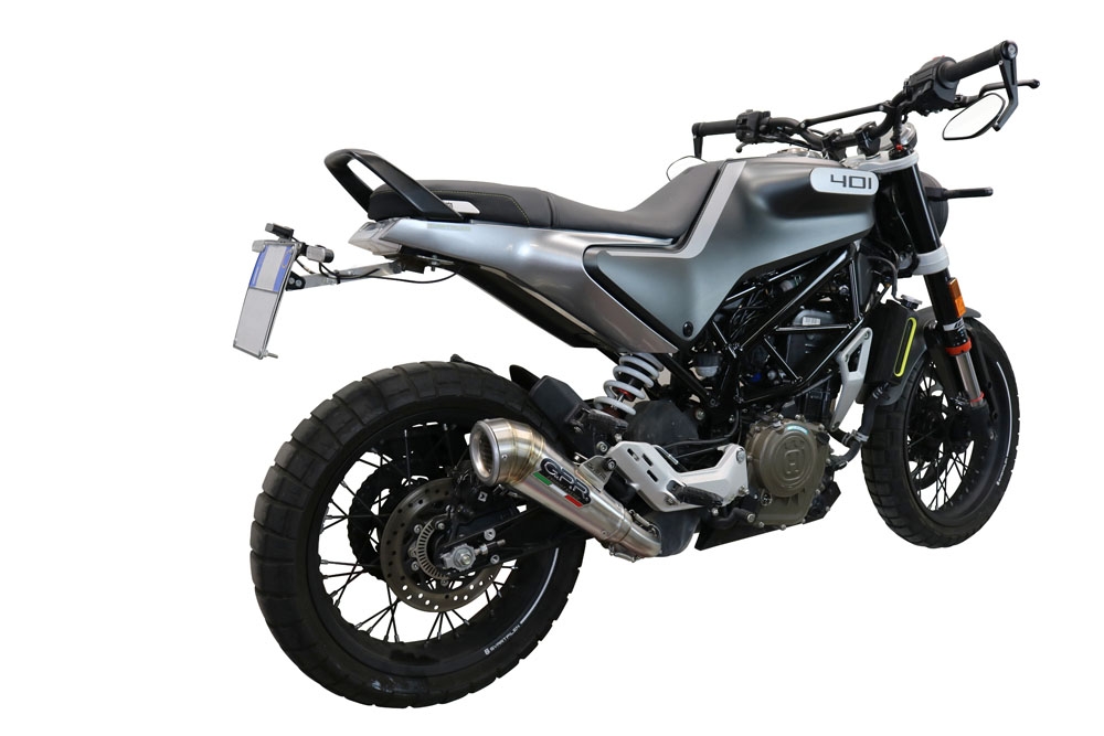 Escape compatível com Husqvarna Svartpilen 401 2021-2023, Powercone Evo, Escape legal, homologado, silenciador com db killer removível e tubo de ligação específico 