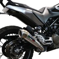 Escape compatível com Husqvarna Svartpilen 401 2021-2023, Powercone Evo, Escape legal, homologado, silenciador com db killer removível e tubo de ligação específico 