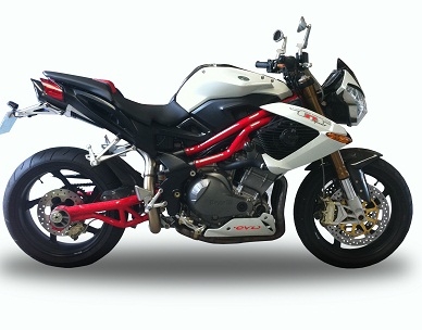Escape compatível com Benelli Tnt 1130 2008-2016, Tiburon Poppy, Escape legal, homologado, silenciador com db killer removível e tubo de ligação específico 