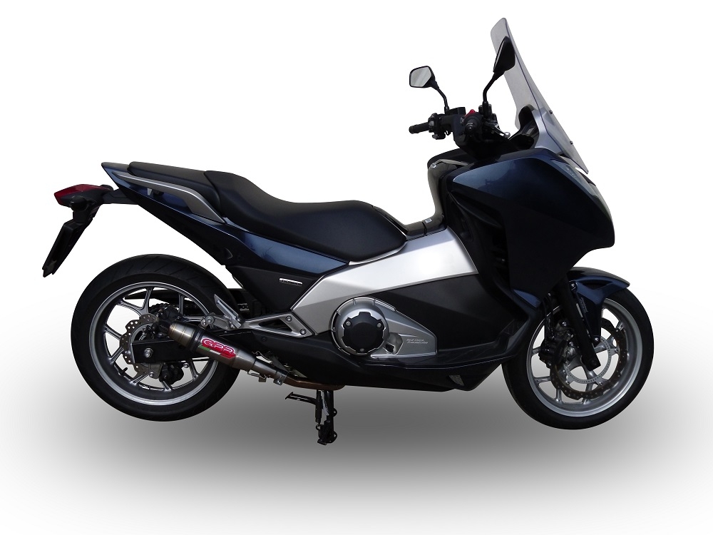 Escape compatível com Honda Integra 750 2014-2015, Deeptone Inox, Escape legal, homologado, silenciador com db killer removível e tubo de ligação específico 