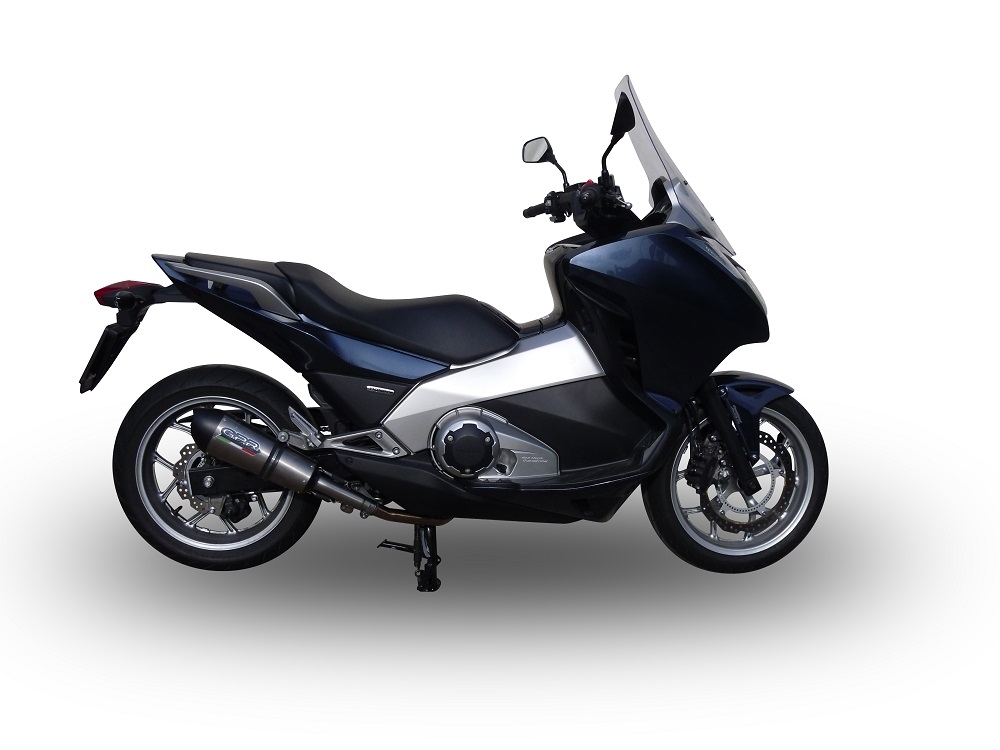 GPR escape compatível com  Honda Integra 750 2014-2015, New Grand Prix Evo Titanium, Escape legal, homologado, silenciador com db killer removível e tubo de ligação específico 