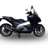 GPR escape compatível com  Honda Integra 750 2014-2015, New Grand Prix Evo Titanium, Escape legal, homologado, silenciador com db killer removível e tubo de ligação específico 