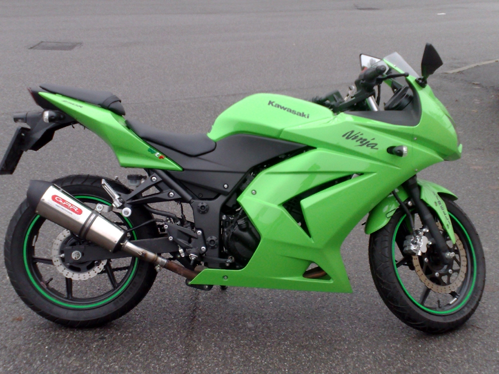 GPR escape compatível com  Kawasaki Z250  2013-2016, New Grand Prix Evo Titanium, Sistema racing Silencioso com tubo de ligação 