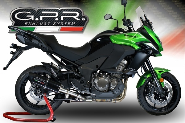 Escape compatível com Kawasaki Versys 1000 I.E. 2015-2016, Furore Nero, Escape legal, homologado, silenciador com db killer removível e tubo de ligação específico 