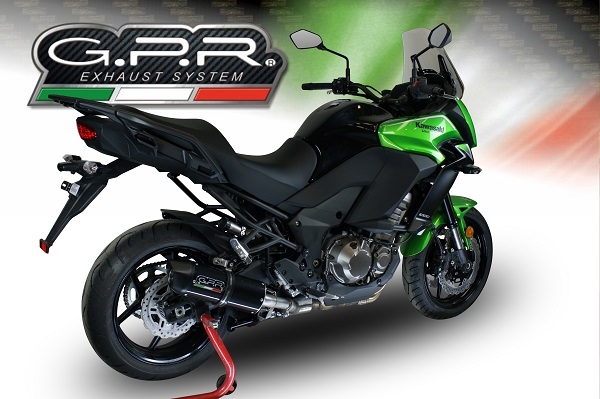 Escape compatível com Kawasaki Versys 1000 I.E. 2015-2016, Furore Nero, Escape legal, homologado, silenciador com db killer removível e tubo de ligação específico 