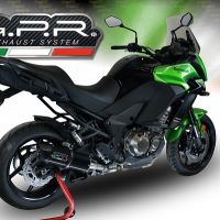Escape compatível com Kawasaki Versys 1000 I.E. 2015-2016, Furore Nero, Escape legal, homologado, silenciador com db killer removível e tubo de ligação específico 