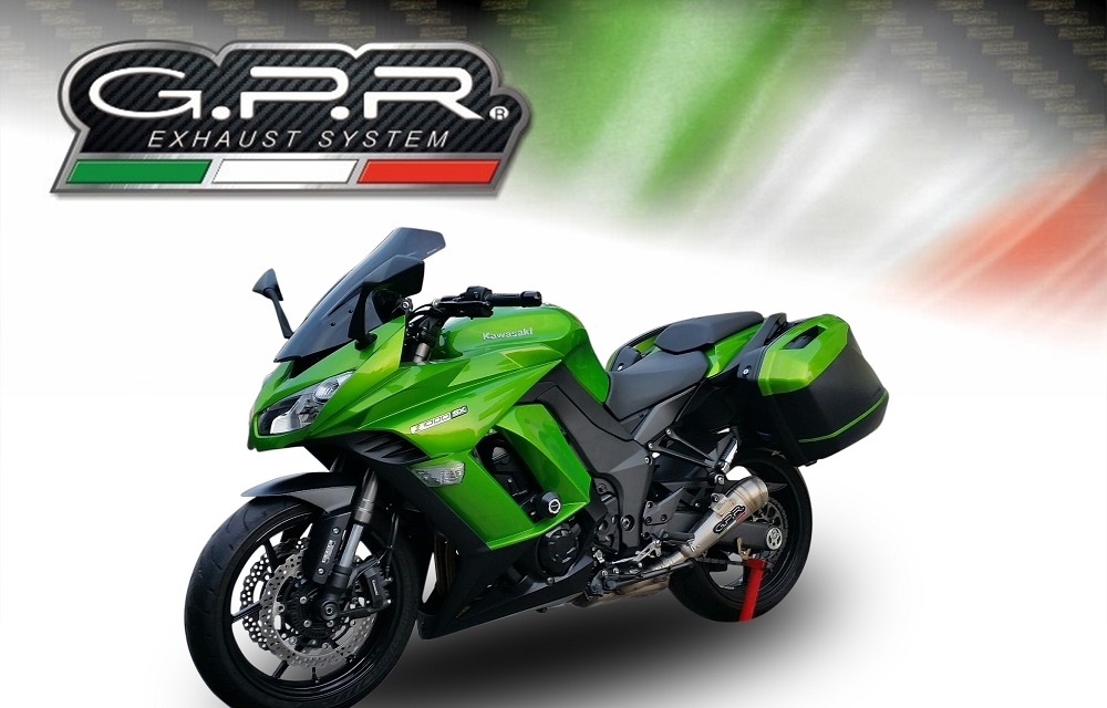 Escape compatível com Kawasaki Z 1000 Sx 2011-2016, Powercone Evo, Par de silenciosos de escape homologadas, com db killer removível e tubos de ligação específicos 