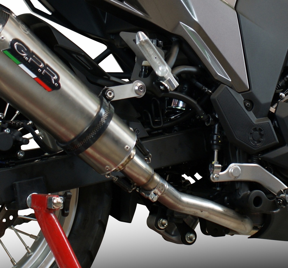 Escape compatível com Kawasaki Versys-X 300 2017-2021, Albus Evo4, Escape homologado, legal para mercados NÃO europeus, incluindo tubo de ligação e db killer removível 