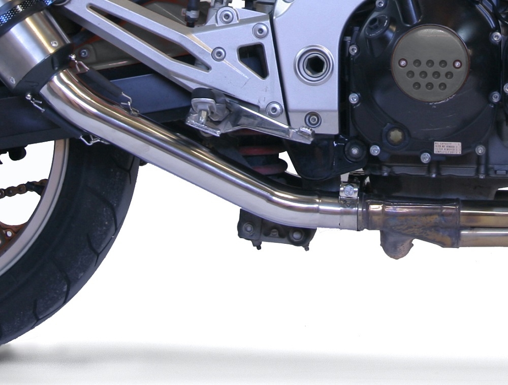 Escape compatível com Kawasaki Z1000 2003-2006, M3 Inox , Par de silenciosos de escape homologadas, com db killer removível e tubos de ligação específicos 
