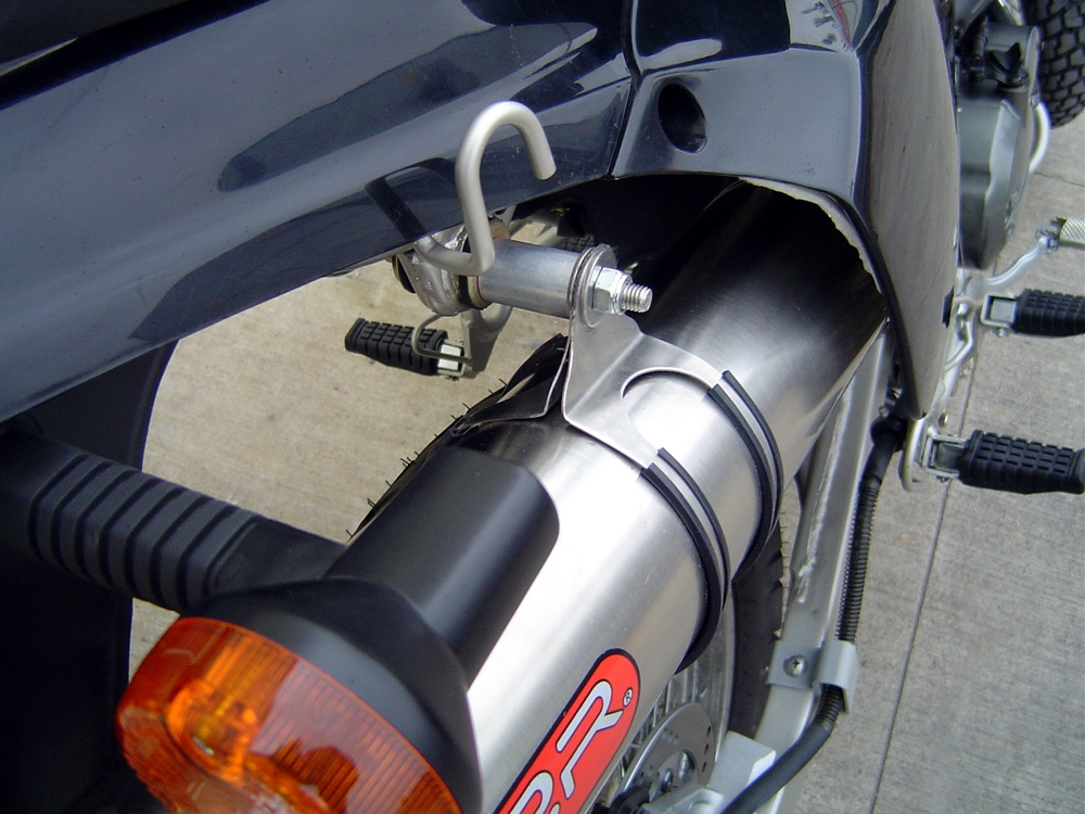 Escape compatível com Kawasaki Klr 600 1985-2004, Furore Poppy, Escape legal, homologado, silenciador com db killer removível e tubo de ligação específico 