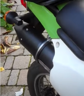 Escape compatível com Kawasaki Klr 600 1985-2004, Furore Nero, Escape legal, homologado, silenciador com db killer removível e tubo de ligação específico 
