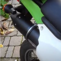 Escape compatível com Kawasaki Klr 600 1985-2004, Furore Nero, Escape legal, homologado, silenciador com db killer removível e tubo de ligação específico 