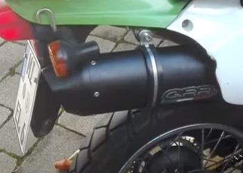 Escape compatível com Kawasaki Klr 600 1985-2004, Furore Nero, Escape legal, homologado, silenciador com db killer removível e tubo de ligação específico 
