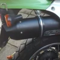 Escape compatível com Kawasaki Klr 600 1985-2004, Furore Nero, Escape legal, homologado, silenciador com db killer removível e tubo de ligação específico 