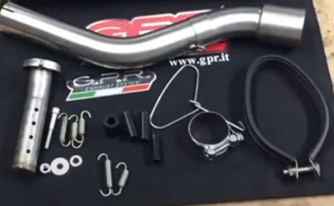 Escape compatível com Kawasaki Klr 600 1985-2004, Furore Nero, Escape legal, homologado, silenciador com db killer removível e tubo de ligação específico 