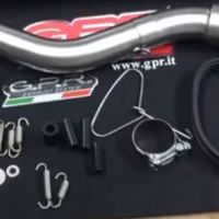 Escape compatível com Kawasaki Klr 600 1985-2004, Furore Nero, Escape legal, homologado, silenciador com db killer removível e tubo de ligação específico 