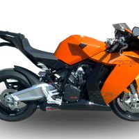 GPR escape compatível com  Ktm Rc 8 R 2008-2014, New Grand Prix Evo Titanium, Escape Racing, linha completa, fornecido com coletor específico, artigo sem homologação 