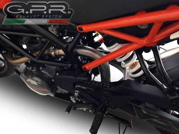 Escape compatível com Ktm Rc 125 2017-2020, Decatalizzatore, Sistema racing Sistema de tubo para eliminar o catalisador 