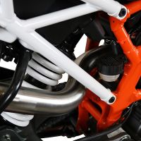 Escape compatível com Ktm Duke 250 2017-2020, Deeptone Inox, Sistema racing Silencioso com tubo de ligação 