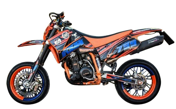 Escape compatível com Ktm EGS Adventure - LC4 1999-2003, Furore Nero, Escape legal, homologado, silenciador com db killer removível e tubo de ligação específico 