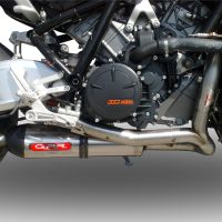 GPR escape compatível com  Ktm Rc 8 R 2008-2014, New Grand Prix Evo Titanium, Escape Racing, linha completa, fornecido com coletor específico, artigo sem homologação 