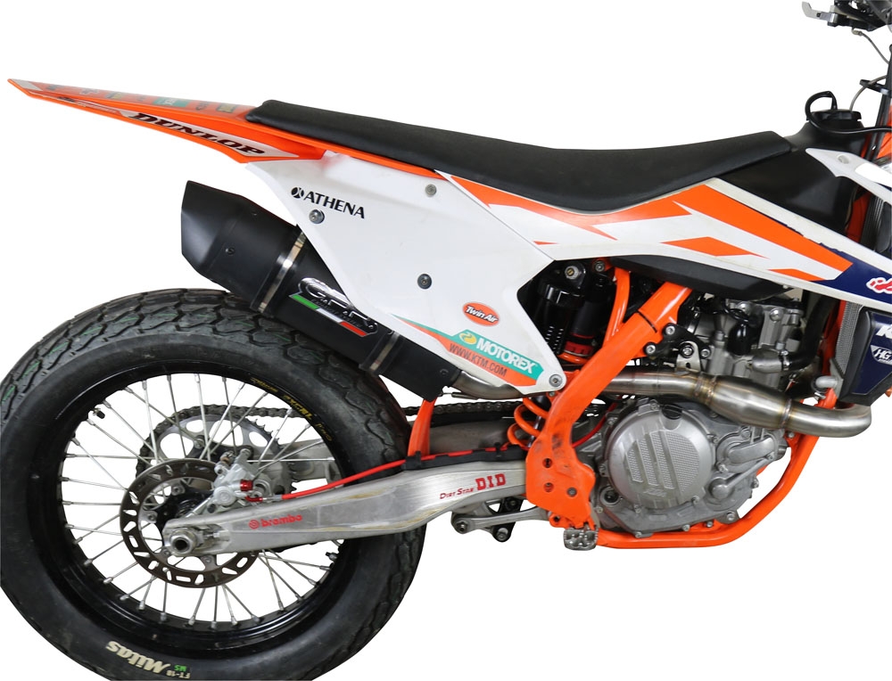 Escape compatível com Ktm SX-F 450 2016-2018, Furore Nero, Escape racing linha completa, silencioso mais coletor com dbkiller, não homologado 