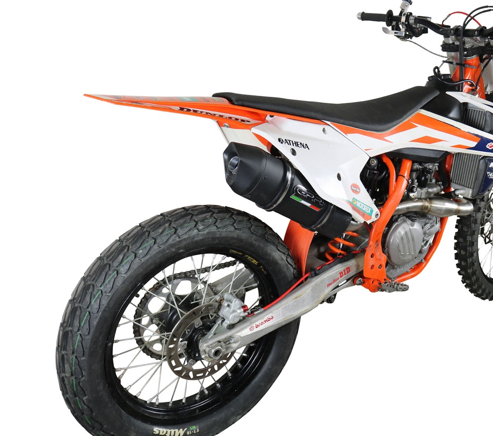 Escape compatível com Ktm SX-F 450 2016-2018, Furore Nero, Escape racing linha completa, silencioso mais coletor com dbkiller, não homologado 