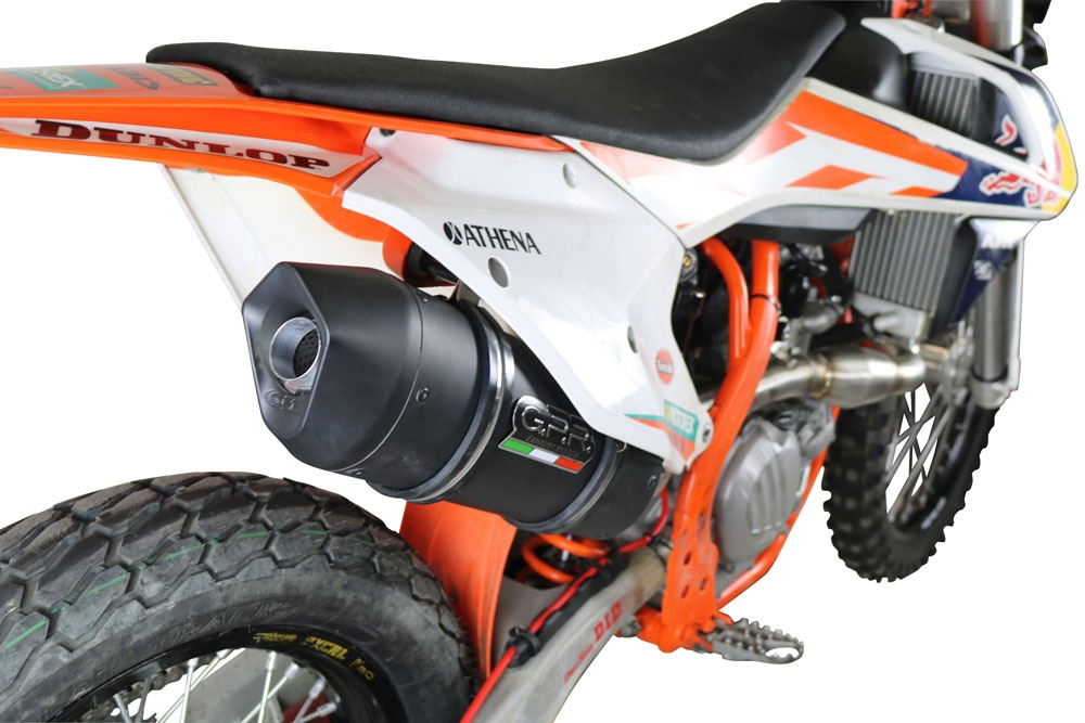 Escape compatível com Ktm SX-F 450 2016-2018, Furore Nero, Escape racing linha completa, silencioso mais coletor com dbkiller, não homologado 