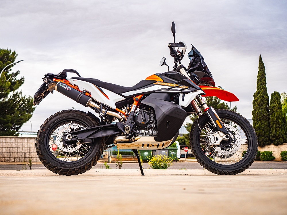 Escape compatível com Husqvarna Norden 901 2022-2024, M3 Black Titanium, Escape legal, homologado, silenciador com db killer removível e tubo de ligação específico 