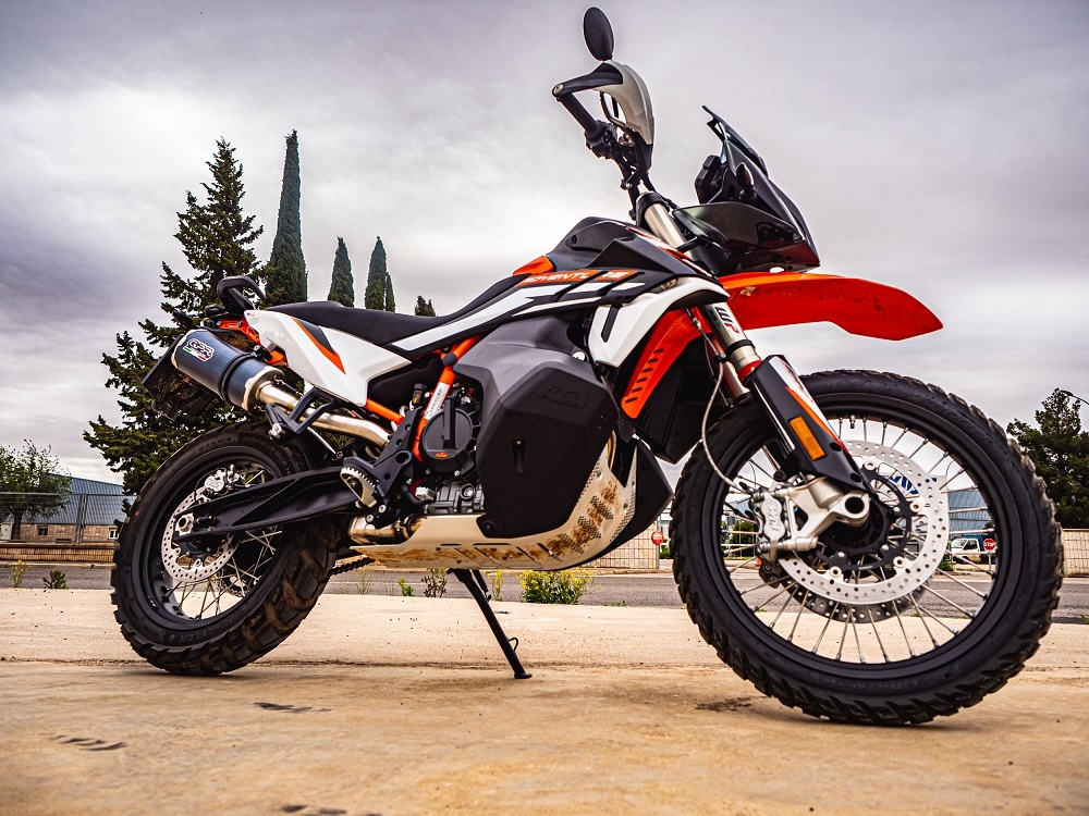 Escape compatível com Husqvarna Norden 901 2022-2024, Dual Poppy, Escape legal, homologado, silenciador com db killer removível e tubo de ligação específico 