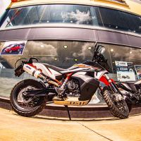Escape compatível com Ktm Adventure 890 2021-2024, Albus Evo4, Escape legal, homologado, silenciador com db killer removível e tubo de ligação específico 