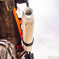 Escape compatível com Ktm Adventure 890 2021-2024, Albus Evo4, Escape legal, homologado, silenciador com db killer removível e tubo de ligação específico 