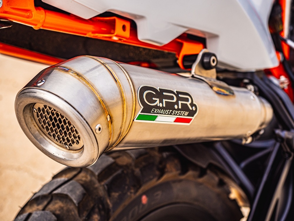 Escape compatível com Ktm Adventure 890 2021-2024, Powercone Evo, Escape legal, homologado, silenciador com db killer removível e tubo de ligação específico 