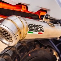 Escape compatível com Ktm Adventure 890 2021-2024, Powercone Evo, Escape legal, homologado, silenciador com db killer removível e tubo de ligação específico 