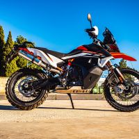 Escape compatível com Husqvarna Norden 901 2022-2024, M3 Inox , Escape legal, homologado, silenciador com db killer removível e tubo de ligação específico 