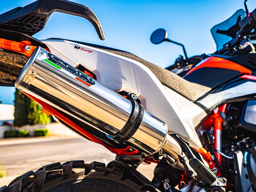 Escape compatível com Husqvarna Norden 901 2022-2024, M3 Inox , Escape legal, homologado, silenciador com db killer removível e tubo de ligação específico 