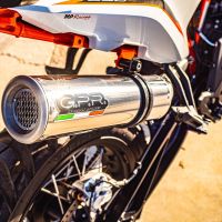 Escape compatível com Husqvarna Norden 901 2022-2024, M3 Inox , Escape legal, homologado, silenciador com db killer removível e tubo de ligação específico 