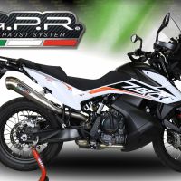 Escape compatível com Ktm Adventure 790 2025-2026, Powercone Evo, Escape legal, homologado, silenciador com db killer removível e tubo de ligação específico 
