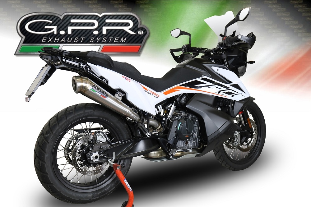 Escape compatível com Ktm Adventure 790 2025-2026, Powercone Evo, Escape legal, homologado, silenciador com db killer removível e tubo de ligação específico 
