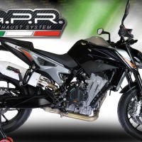Escape compatível com Ktm Duke 790 2017-2020, Albus Evo4, Escape legal, homologado, silenciador com db killer removível e tubo de ligação específico 