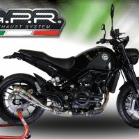 Escape compatível com Benelli Leoncino 500 2017-2024, Powercone Evo, Escape legal, homologado, silenciador com db killer removível e tubo de ligação específico 