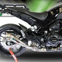 Escape compatível com Benelli Leoncino 500 2017-2024, Powercone Evo, Escape legal, homologado, silenciador com db killer removível e tubo de ligação específico 