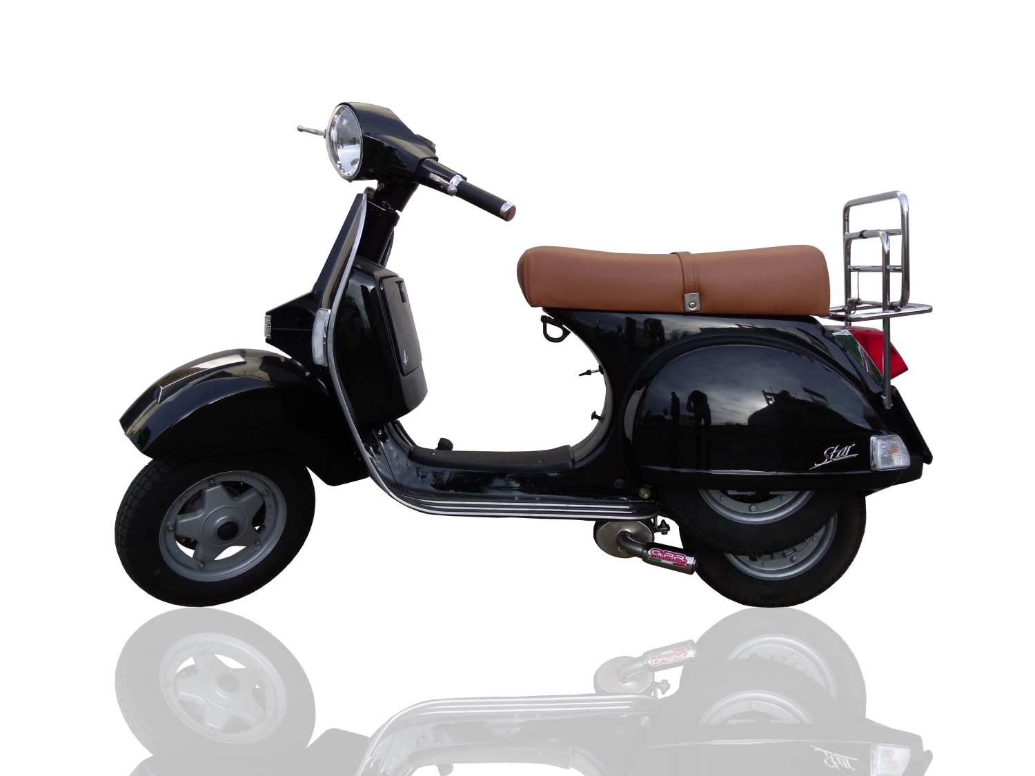 Escape compatível com Lml Star 151 4 Tempi - 4 Strokes Genuine Stella 2010-2013, Alluminio, Sistema homologado,legal, linha completa, incluindo db killer removível mais coletor 