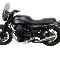 Escape compatível com Moto Guzzi V7 III Special-Stone-Carbon 2017-2018, Powercone Evo, Escape Racing, linha completa, fornecido com coletor específico, artigo sem homologação 