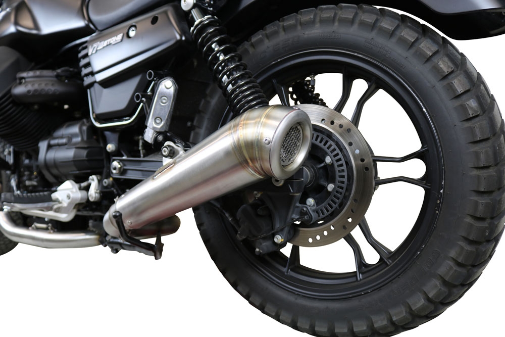 Escape compatível com Moto Guzzi V7 III Special-Stone-Carbon 2017-2018, Powercone Evo, Escape Racing, linha completa, fornecido com coletor específico, artigo sem homologação 