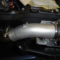 Escape compatível com Yamaha MT-01 2005-2011, Inox Tondo, Par de silenciosos de escape homologadas, com db killer removível e tubos de ligação específicos 