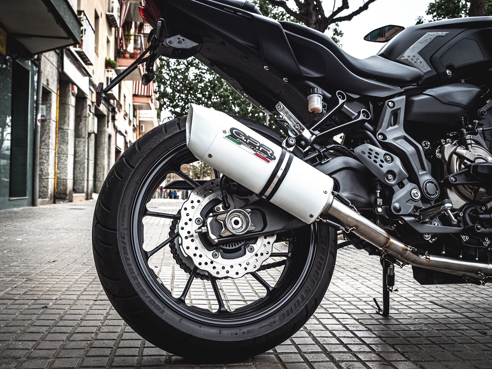 Escape compatível com Yamaha Mt-07 2014-2016, Albus Ceramic, Sistema homologado,legal, linha completa, incluindo db killer removível mais coletor 