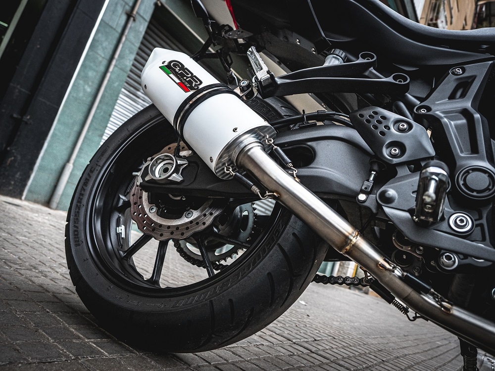 Escape compatível com Yamaha Xsr 700 2017-2020, Albus Evo4, Escape completo, não legal para países da UE, com db killer removível 