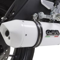 Escape compatível com Yamaha Mt 125 2017-2019, Albus Ceramic, Escape completo, não legal para países da UE, com db killer removível 