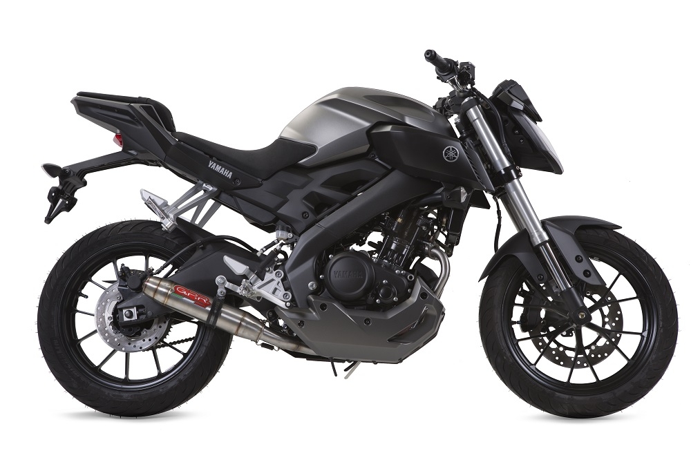 Escape compatível com Yamaha XSR 125 2021-2025, Deeptone Inox, Escape completo, não legal para países da UE, com db killer removível 